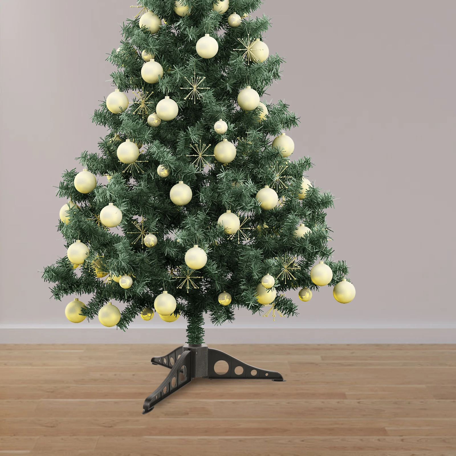 Soporte de Base de árbol de Navidad de 1,2 m para árboles de 15cm patas extraíbles estante de Navidad plegable soporte resistente diseño seguro reutilizable no
