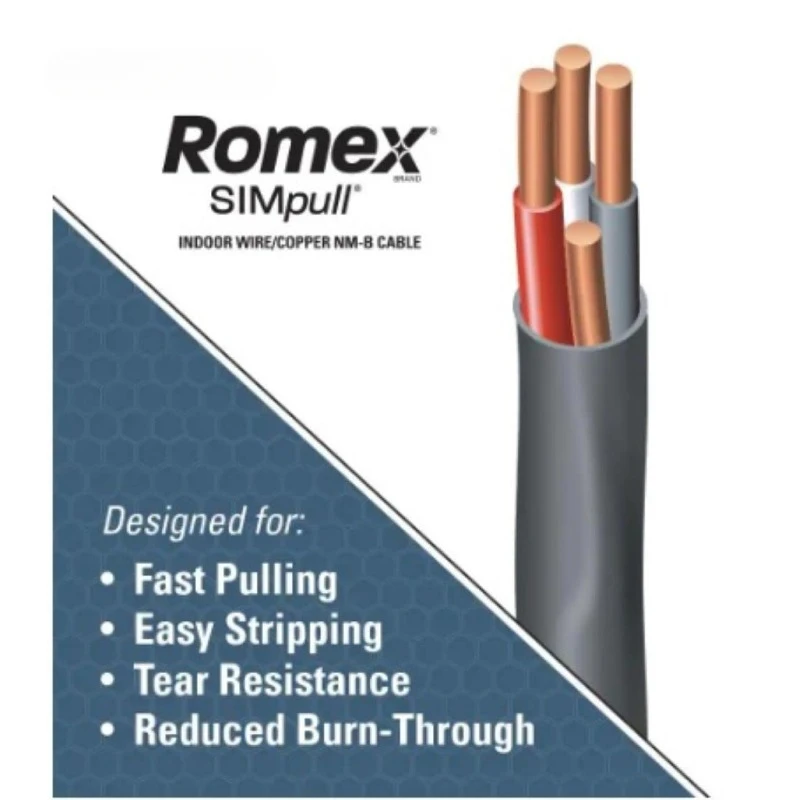 63950002 125ft. 6 Gauge 3 Conductor Nonmetallic Sheathed Type NM-B Cable, Black image 3