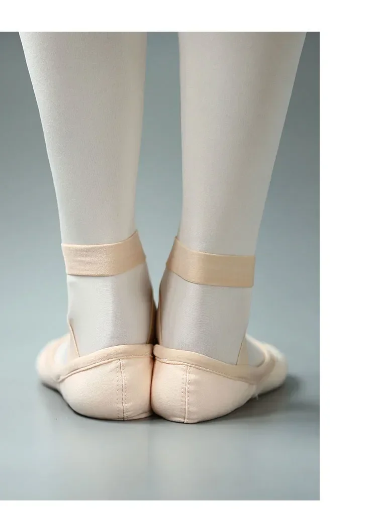 Nuevo Camel rosa, zapatilla de Ballet profesional para niños y adultos, zapatillas de bailarina con suela dividida suave para mujer, zapatos de