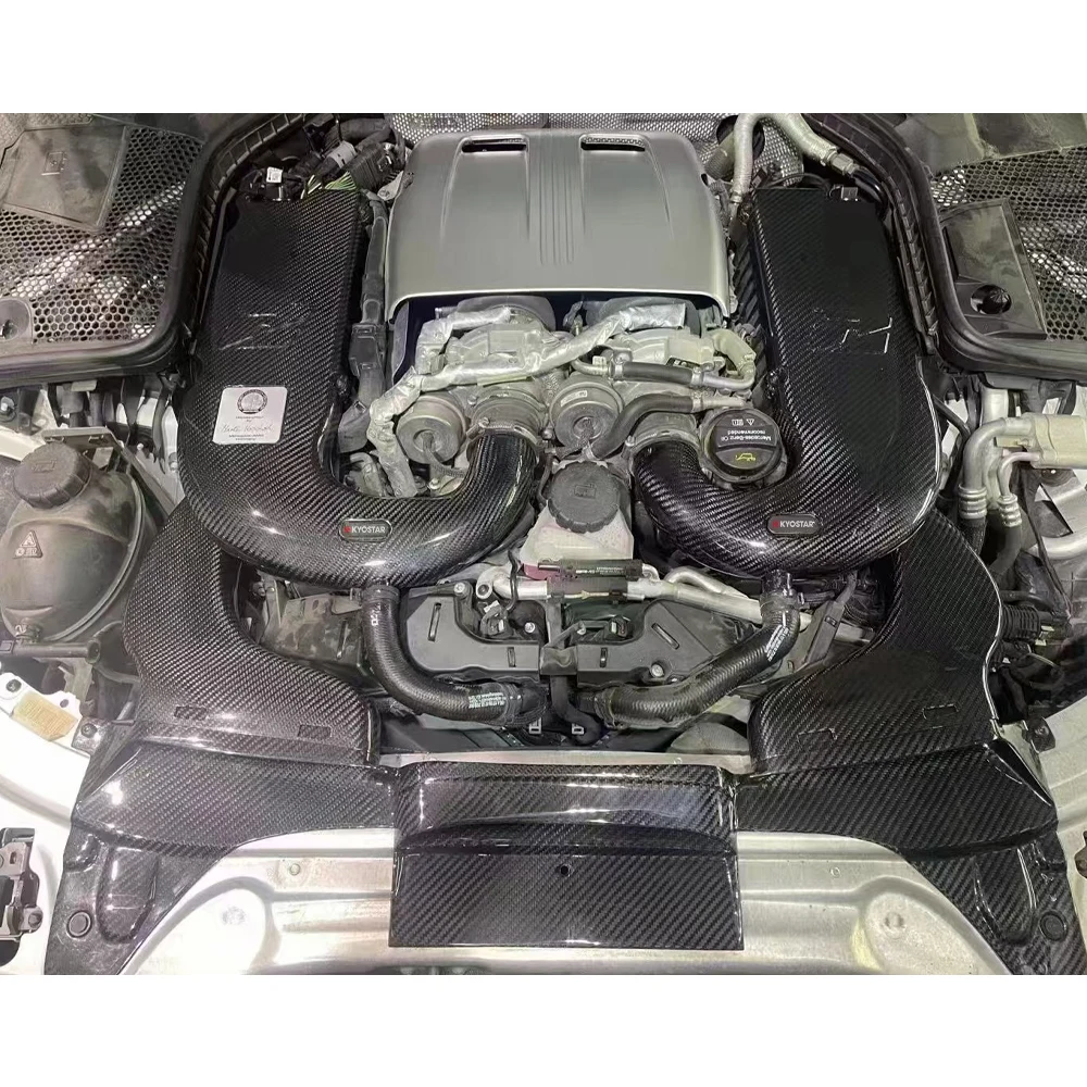 KYOSTAR Carbon Fiber Performance Racing Cold Air Intake System Kit dla Mercedes Benz AMG C63 W205 Filtr powietrza