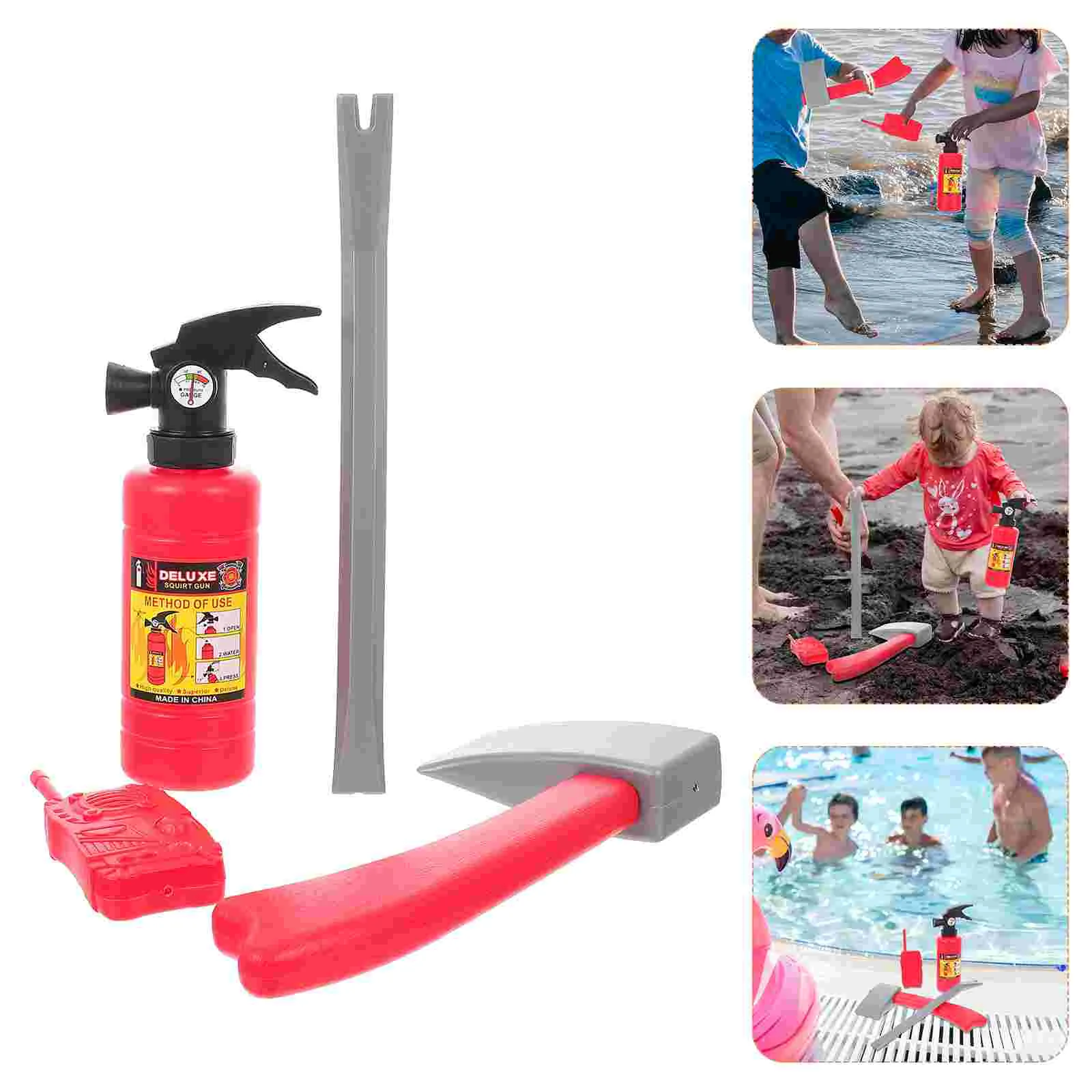 Fire Props Extinguisher Toy Firefighting Toys Spray Water Role-play Simulation Plastic Kids