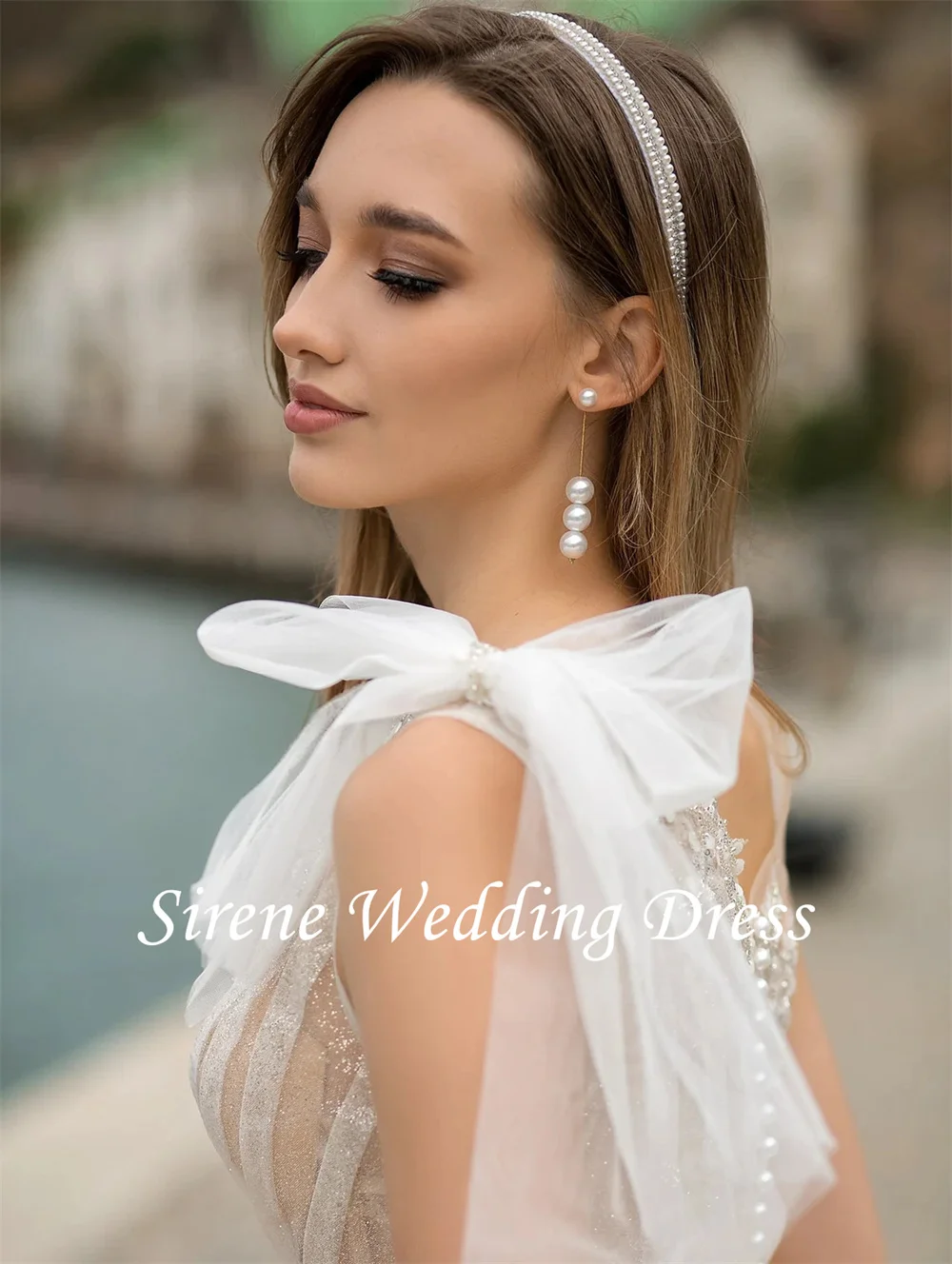 Sirene Elegante One Shoulder Trouwjurken Kant Appliques Backless Bruidsjurk Sweep Train Robe De Mariée Voor Sexy Vrouwen