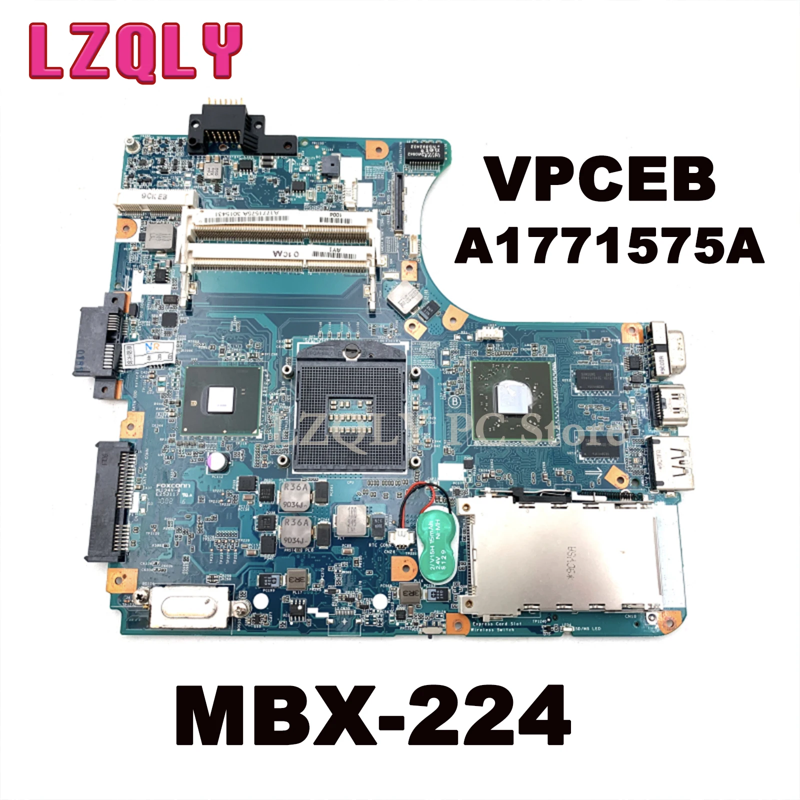 

LZQLY For Sony MBX-224 Vaio VPCEB A1771575A M960 1P-009CJ01-8011 Series Laptop Motherboard HM55 DDR3 HD4500 Graphics