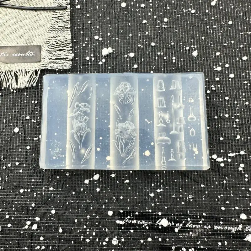 Moule à ongles 3D en Silicone, ruban de soie, fleur, papillon, modèle d'ongles en Relief Transparent, bricolage, décoration Nail Art, outil de conception de manucure