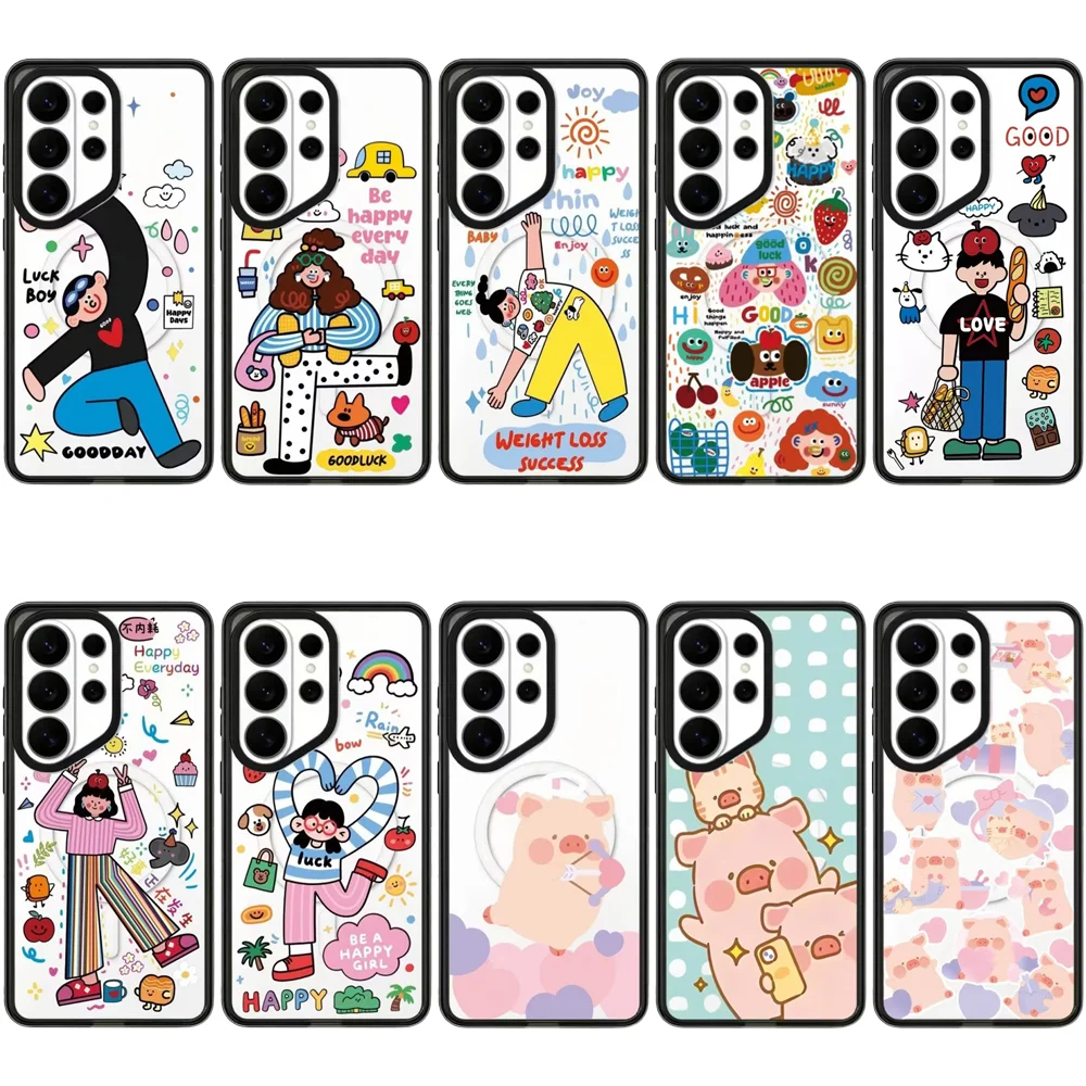 6071729 Acrylic Case for Samsung Galaxy S26 S25 S24 S23 Ultra S26U S24+ S25+ S26 Plus Protective Case