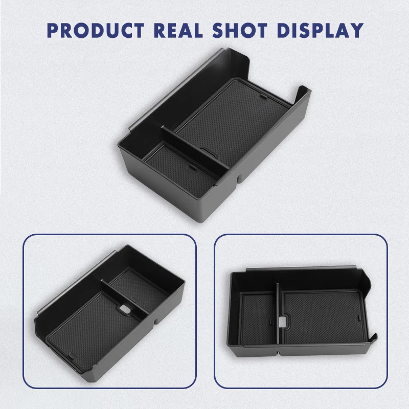 Heavy Duty Center Console Organizer For Mercedes Benz GLC 2023 Anti-Rattle Armrest Storage Tray Keep Items Tidy Auto Accessories