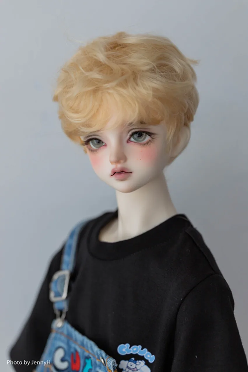 

Парик для куклы BJD, искусственные волосы, разноцветные мохеровые короткие волосы, 1/3,1/4,1/6, аксессуары для кукол BJD (без куклы)