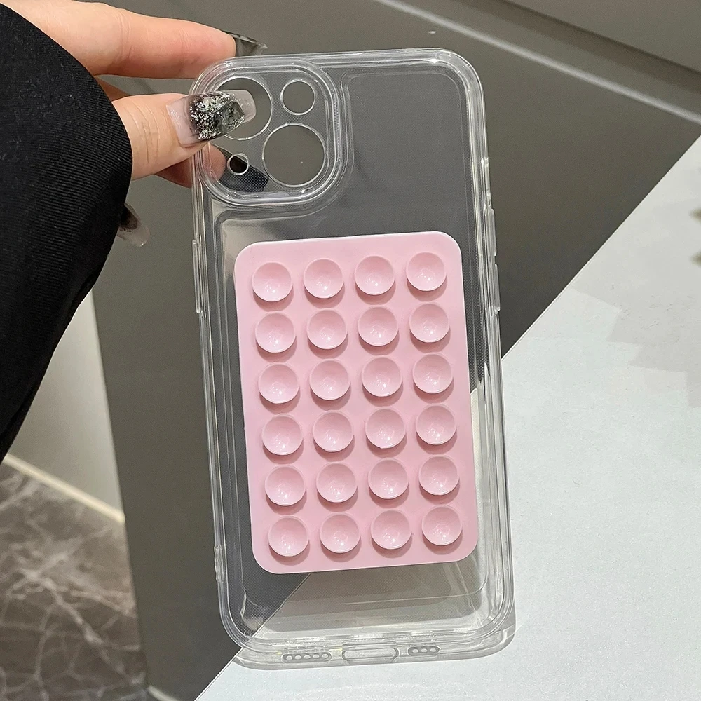 3D-Saugnapf-Airbag Transparente Handyhülle für iPhone 17 16 15 14 13 12 11 Pro Max XS X XR 7 8 Plus Mini Weiche Stoßfeste Hülle – Detail 3