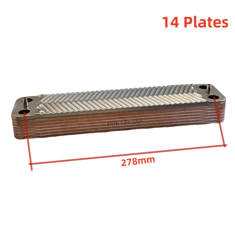 

12/14 Plate Stainless Steel Steam Heating Brazed Plate Heat Exchanger for Water Heat Exchanging Absorption Chiller
