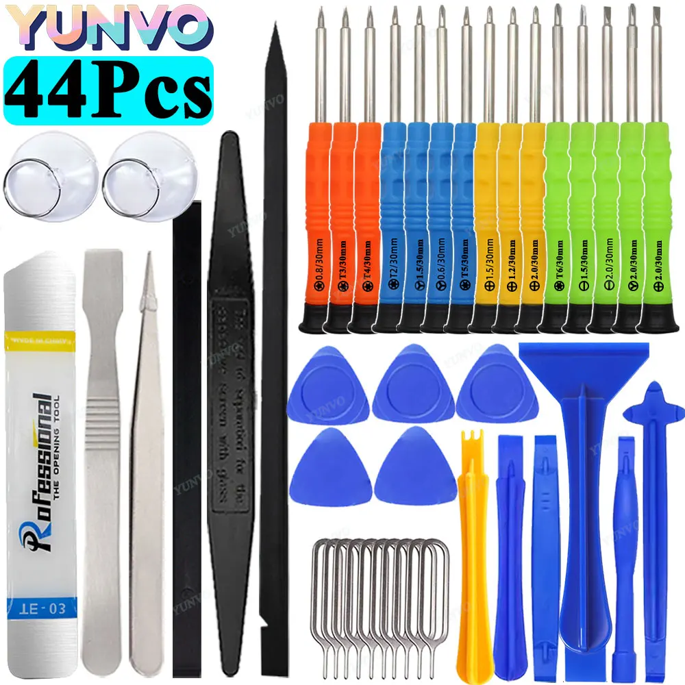 44-in-1 Handy-Reparatur-Werkzeugset Präzisions-Schraubendreher Handy-Öffnungs- und Reparaturwerkzeug für Professionelle Elektronik-Reparaturen