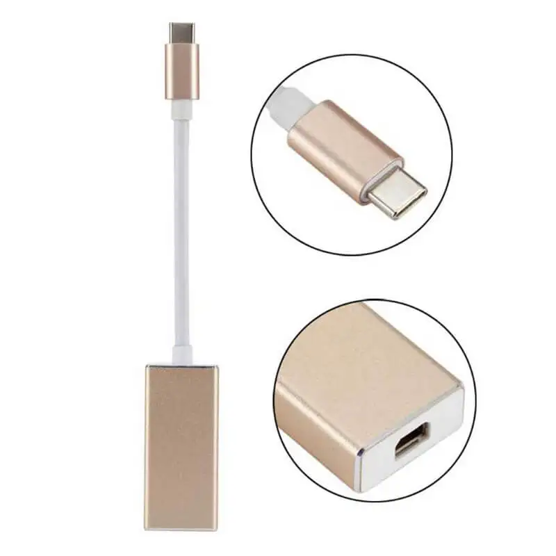 4K 60HZ TYP C 3,1 ZU MINI DisplayPort Dongle HDR Adapter USB Typ-c Männlichen zu mDP HD Stecker High Definition Für MacBook