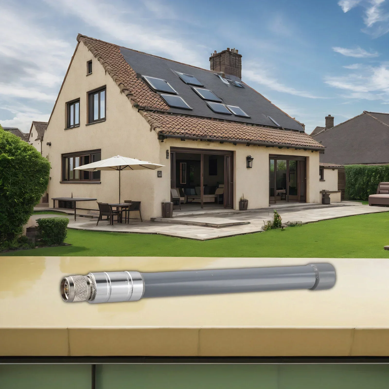 MMobTechnology intégré dans la construction de cette antenne aérienne FiViolet, 868MHz pour LoRa, omnidirectionnelle