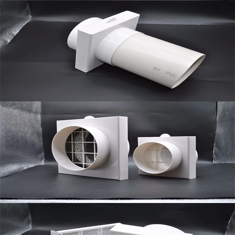 duct air filter inline ducting box ventilation for PVC pipe PE pipe Aluminum foil tube Inlet pre filter Deworming and Deashing