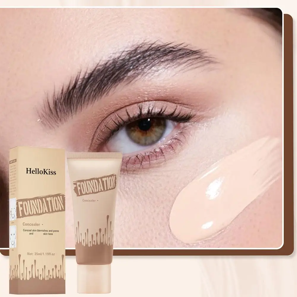 Slang Vloeibare Foundation Covers Tatoeages Acne Sproeten Zwarte Oogcirkels Huidskleur Waterdichte Concealer Draagbare Vloeibare Foundation
