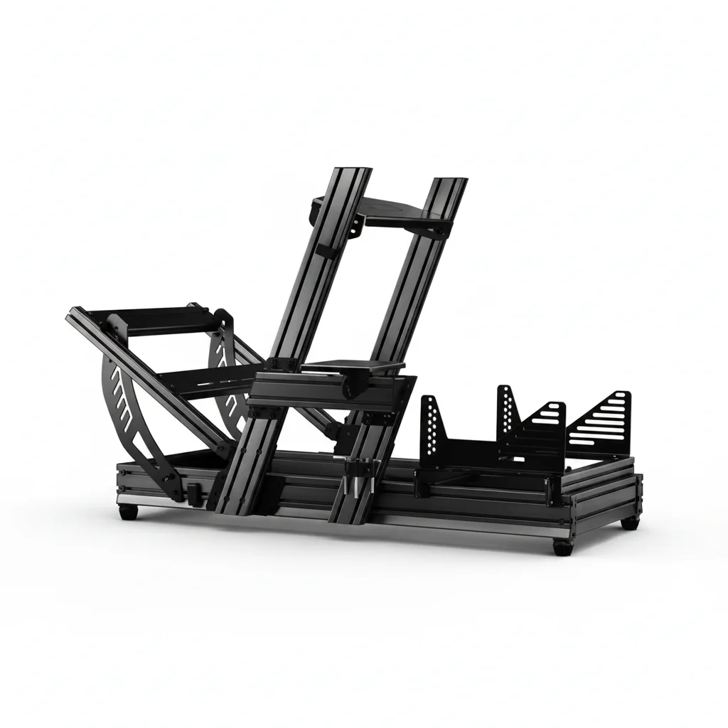 Popular Style Motion Sim Racing Simulator Cockpit Reinforced Welded Aluminum Sim Rig Custom Game Sim Rig Cockpit