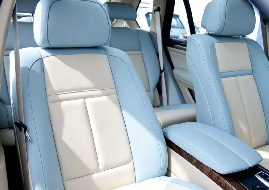 Für BMW X5 E70 2008~2013 5-Sitzer Maßgefertigte Autositzbezüge Luxuriöses Nappaleder 100% Passgenau Innenraumzubehör 360 ° Vollständige Abdeckung – Detail 6