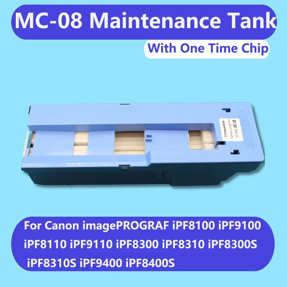 

MC 08 Maintenance Tank MC08 Waste Ink Box Cartridge for Canon ImagePROGRAF IPF 8100 9100 8110 9110 8300 8300S 8310S 9400 8400S