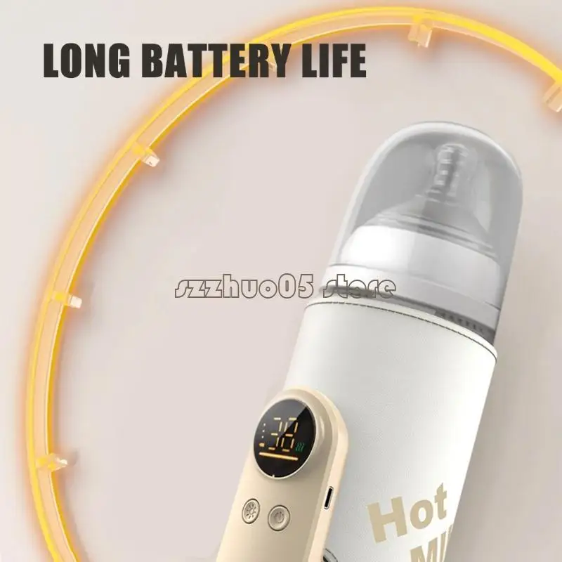 

M3GE Intelligent Baby Feeding Bottle Warmer Sleeve Large Battery Capacity LED Display