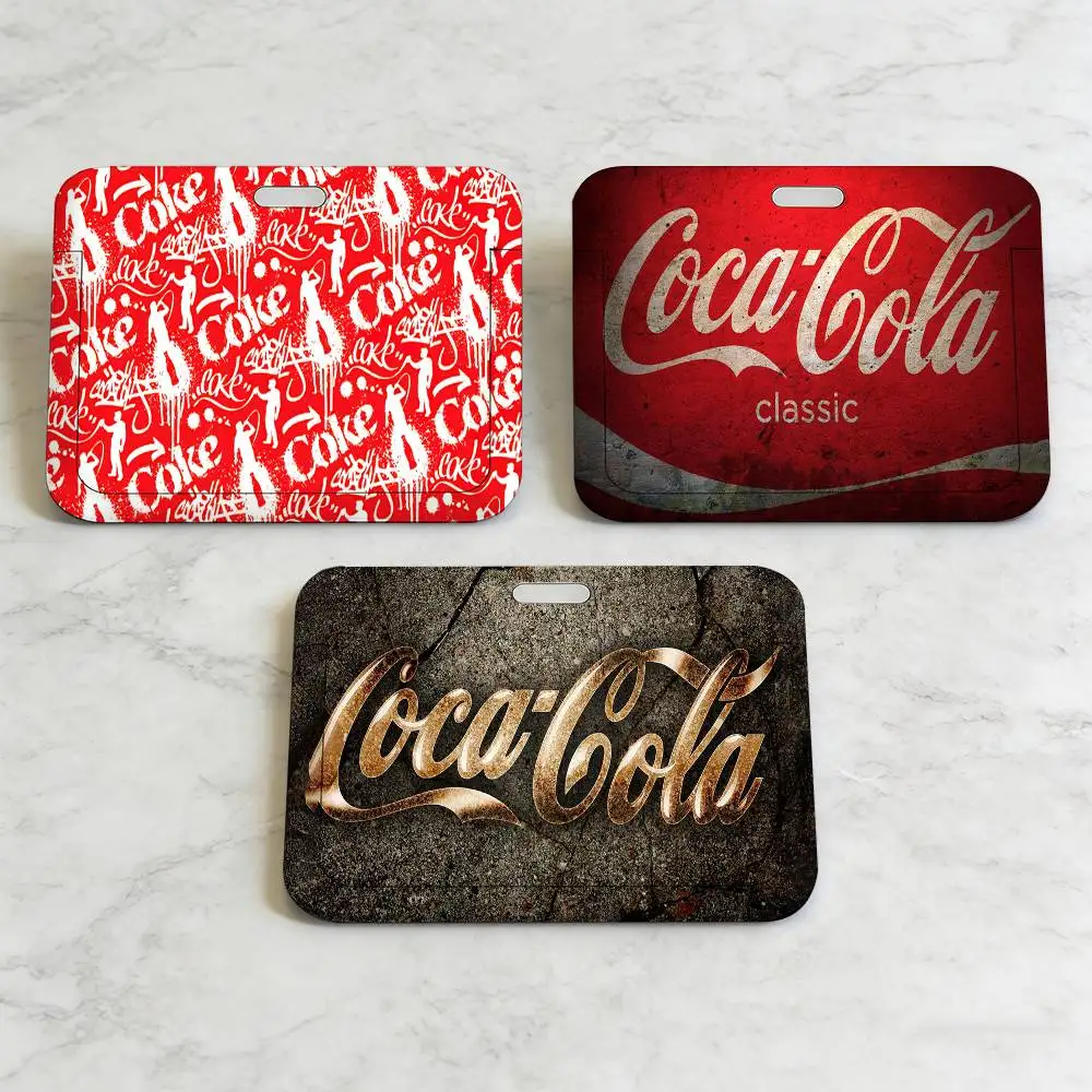 

Модные держатели для карт с логотипом Coca-Cola, шнурки для карт, чехлы для пропускных карт, подвесные держатели на шею, подарок для бизнеса
