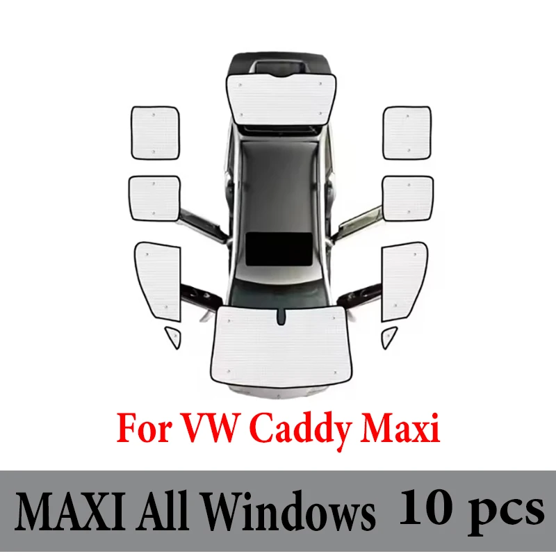 Auto Vizier Voor VW Volkswagen Caddy 2K Maxi 2004 ~ 2019 Anti-Uv Volledige Dekking Zonnescherm Venster zonnescherm Cover Bescherming Boord