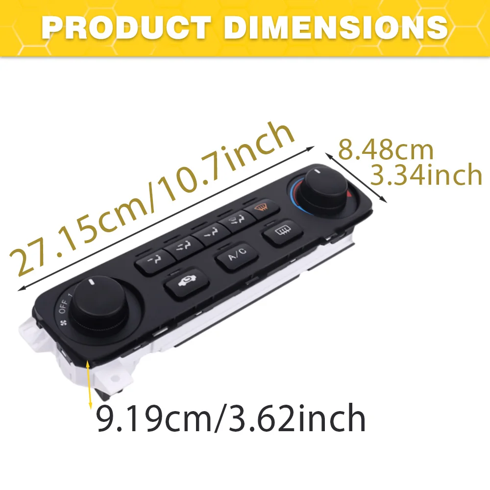 For Honda Accord 2001-2002 Car A/C Air Conditioning  Heater Climate Control Switch Panel Module 79600-S84-A21ZA