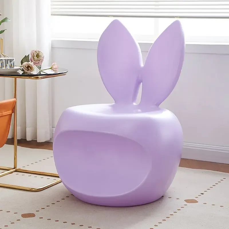 

Rabbit Short Stool Household Shoe Changing Stools Small Ottomans Living Room Furniture Decoration Animal Stool Creative Chairs