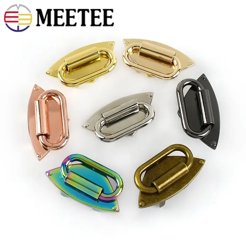 4/10/20Pcs Women Bag Handle Decorative Buckles Fashion Handbag Strap Connector Hook Clasp Hardware Hang Metal Buckle Accessories