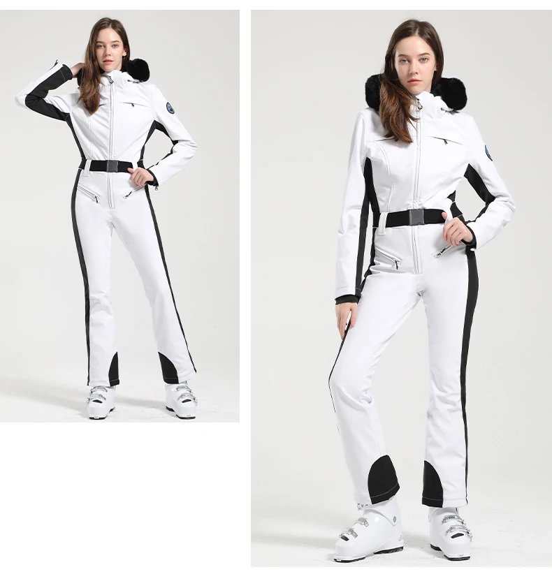 GSOU SCHNEE Einteiliger Skianzug Frauen Verdickung Snowboard Weibliche Overalls Winter Winddicht Wasserdicht Atmungsaktive Kleidung Skifahren – Detail 13