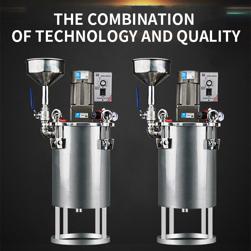 NEW  5L 220V Electric mixer Pressure Barrel with Funnel Glue Storage Tank Pressure Tank Liquid Level Display barrel Glue Barrel
