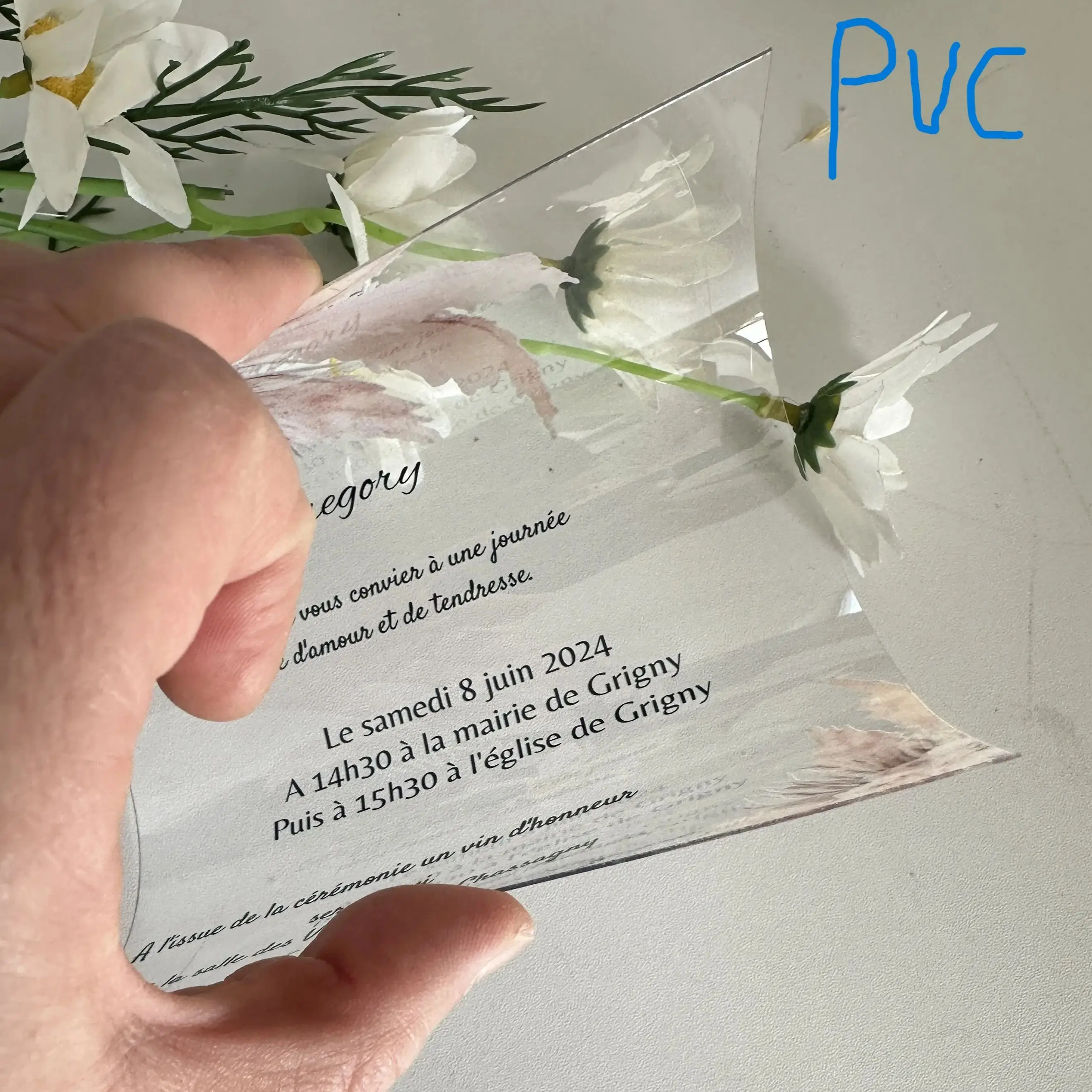 Custom Acrylic Hebrew Blessing Invitation,Transparent Flexible PVC Card,Jewish Prayer,Party Favor Decoration, 10Pcs