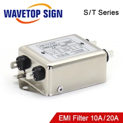 WaveTopSign Power EMI Filter CW4L2-10A-T/S CW4L2-20A-T/S Single Phase AC 115V / 250V 20A 50/60HZ