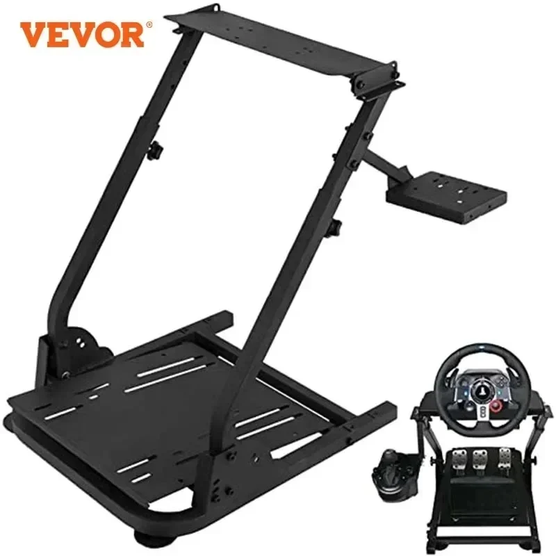 VEVOR Self-Career Race Steering Wheel Support Folding Steering Wheel Stand Chair Gamer for Logitech G25 G27 G29 and G920