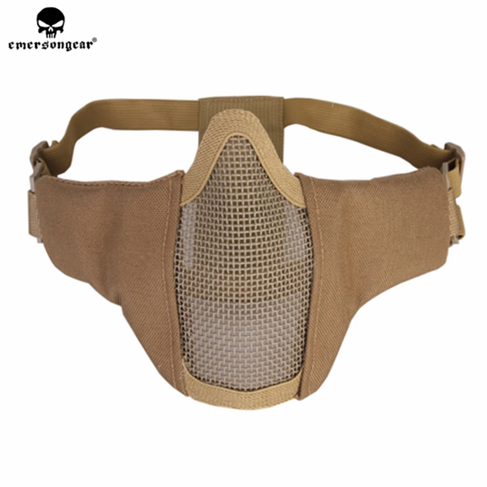 Emersongear Tactical Mesh Mask PDW Half-Face Modular Face Protective Gear Milsim Outdoor Hunting Combat Trekking Hiking BD6644