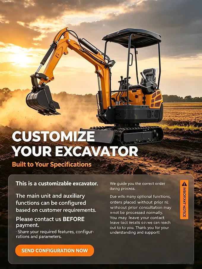 Mini Crawler Excavator、Small Digger、Kubota Diesel Engine、Farm Orchard Landscaping、Household Digging Equipment、Hydraulic Excavato