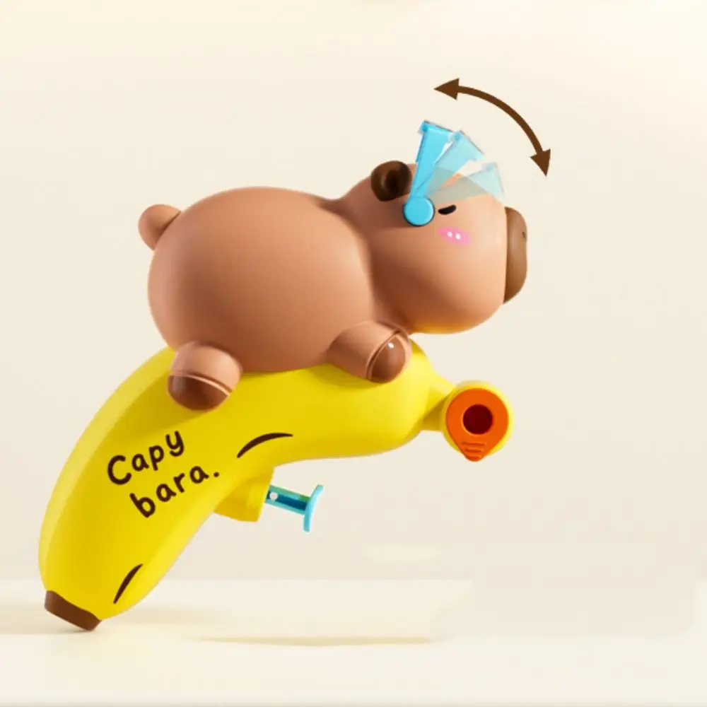 Banana Capibara Spruzzo d'acqua Giocattoli Design animale Fontana da bagno portatile Giocattolo Cartone animato Simpatico irrigatore per festival con stampa d'acqua