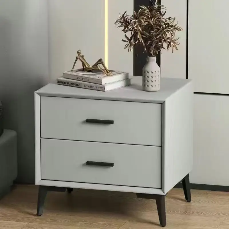 

Decor Drawers Bedside Table Storage Luxury Nordic Minimalist Night Table Simple Nachtkastjes Slaapkamer Bedroom Furnitures