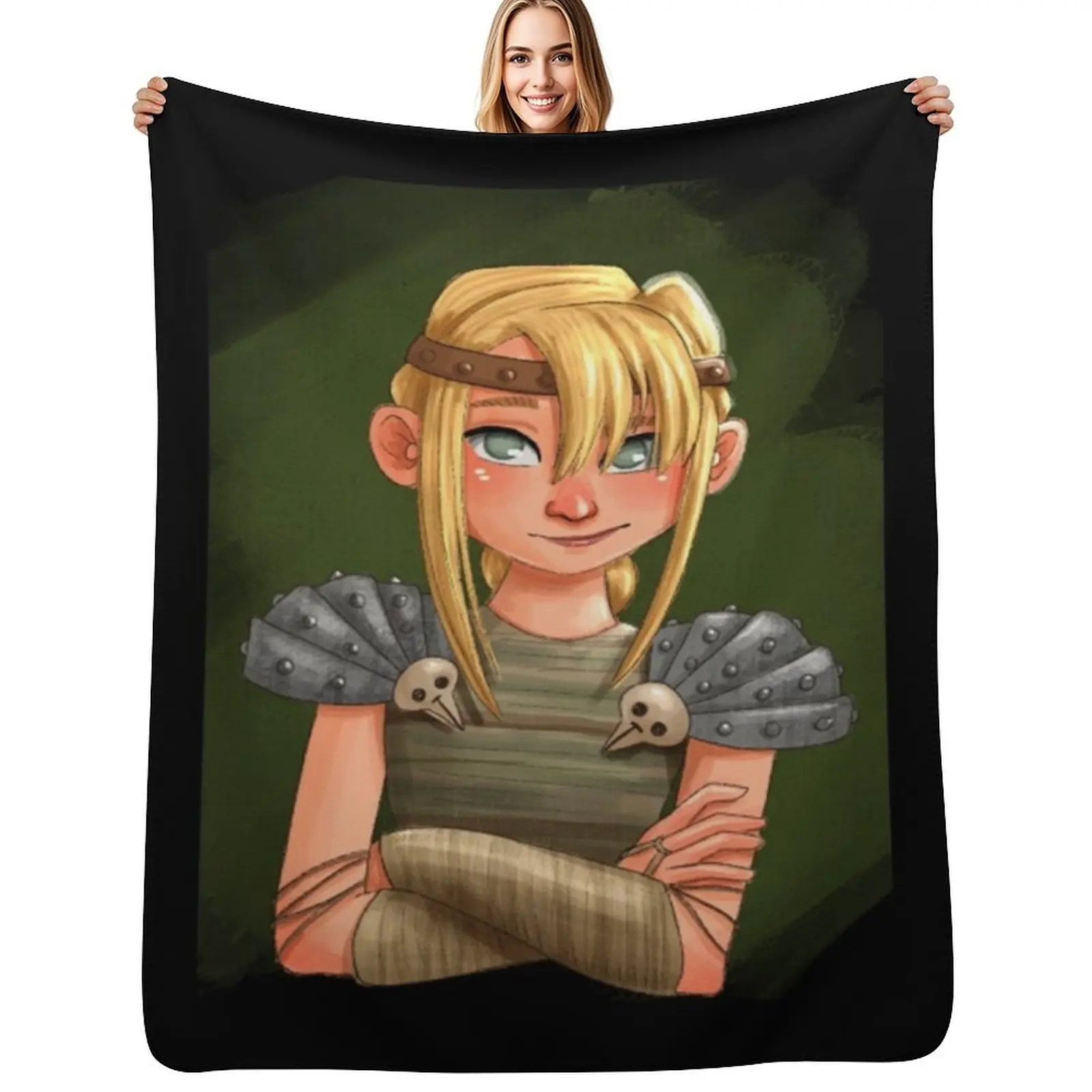 

Astrid HTTYD Throw Blanket Soft Bedroom Blanket for Night Sleeping