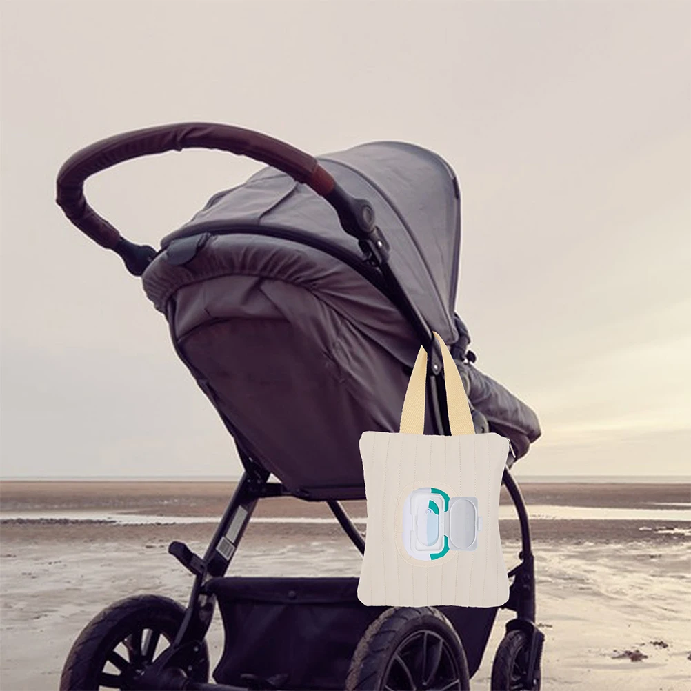 

2pcs Wet Wipes Holder Travel Dispenser Portable Cotton Diaper Bag Refillable Bathroom Container Nursery Baby Wipes for On
