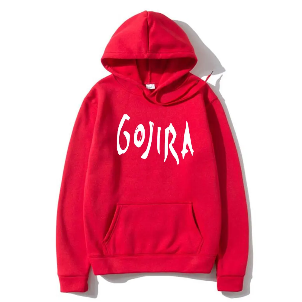 Best Famous French Vintage Metal Band Gojira Letter Logo Graphic Hoodie Men Women Fashion Brand Vintage Rock Oversized Pullover