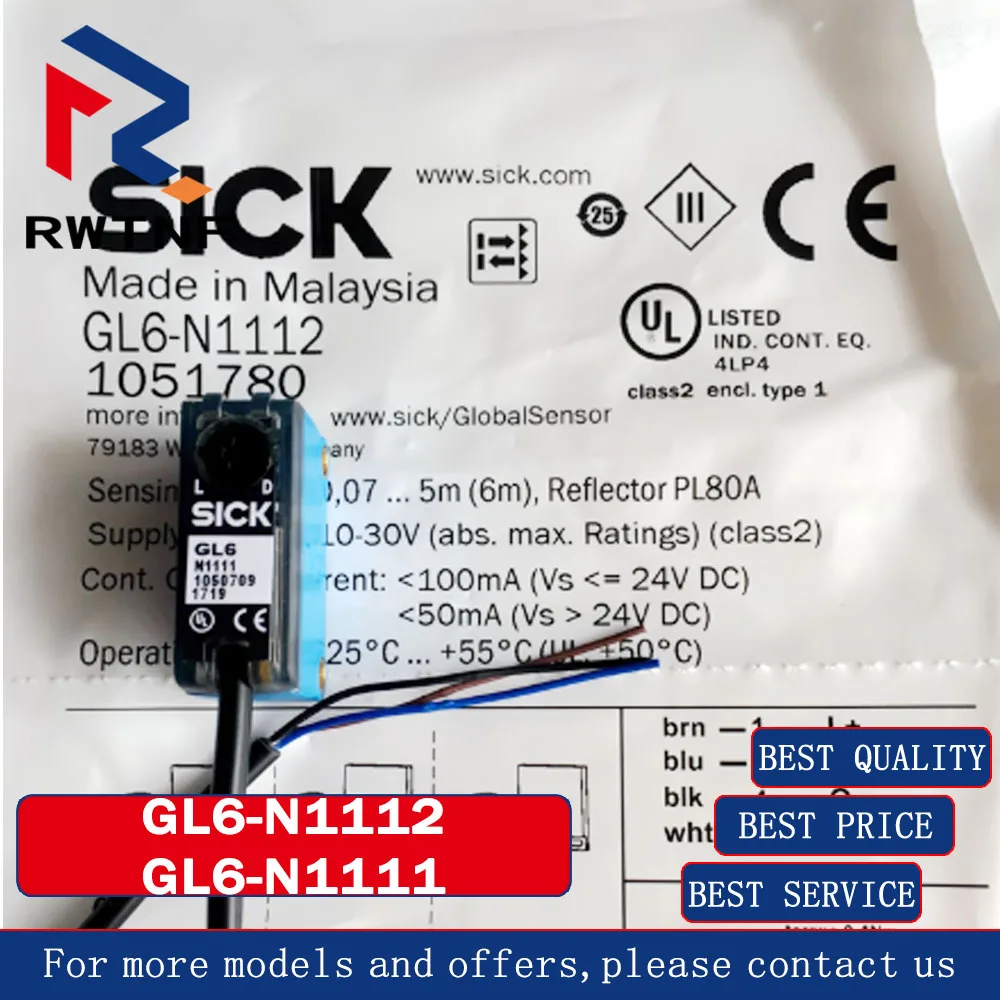 Brand new original GL6-N1112 GL6-N1111 German SICK Specular reflection photoelectric switch