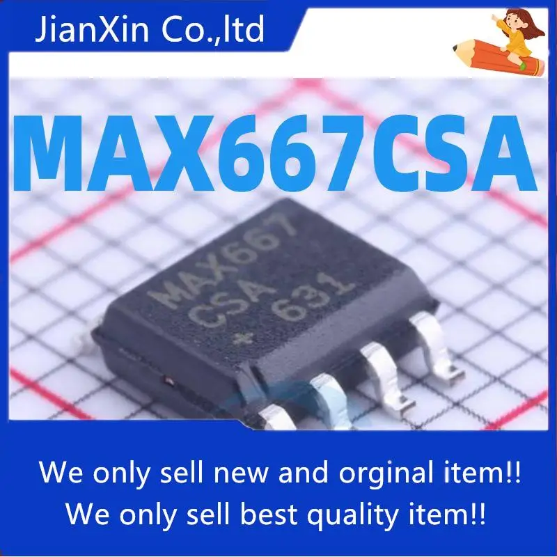 

10pcs 100% orginal new MAX667 MAX667CSA Low Dropout Regulator SOP8