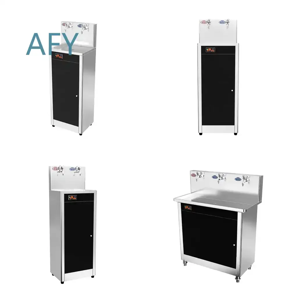 Freestanding Electric Hot Cold Water Dispenser for Home Office Kitchen Use Water Dispensing Station with Refill Function