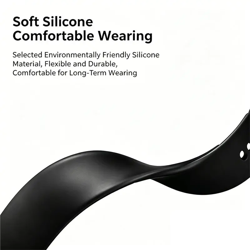 B29C-Watch Strap Single-Color Sport Watch Strap Wristband Accessories White