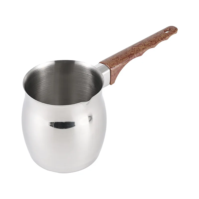 Coffee pot stainless steel inflated milk cup single handle milk cooking utensil