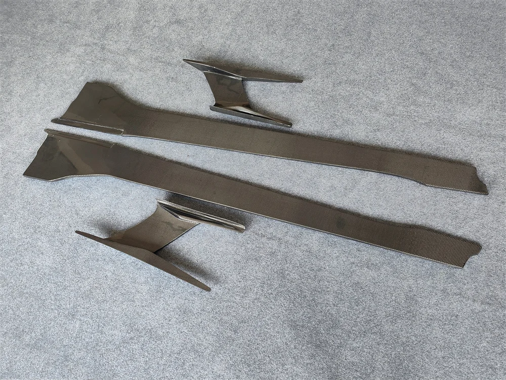 Высококачественные боковые юбки из углеродного волокна, комплект кузова для автомобильных аксессуаров в стиле I8 TC