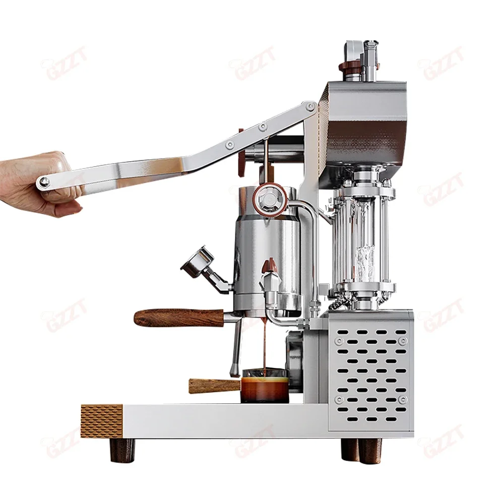 Coffee Cart Automatic adjustment temperature and water quantity manual Lever control commercial Semi automatic espresso machine