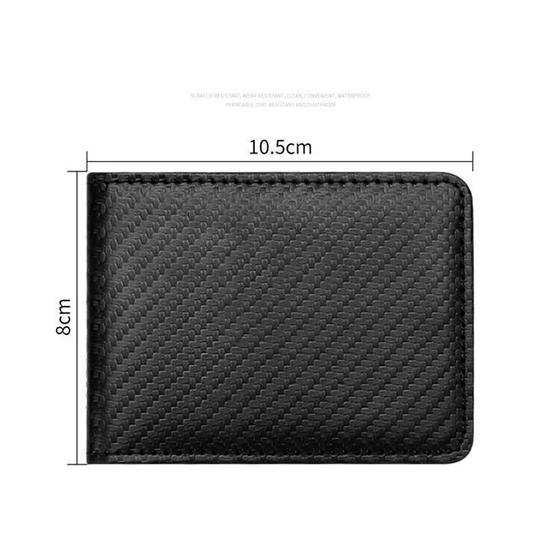 Car Carbon Fiber Driver Holder License ID Card Bag For Land Rover Range Rover Defender Evoque Discovery Vogue Velar Freelander