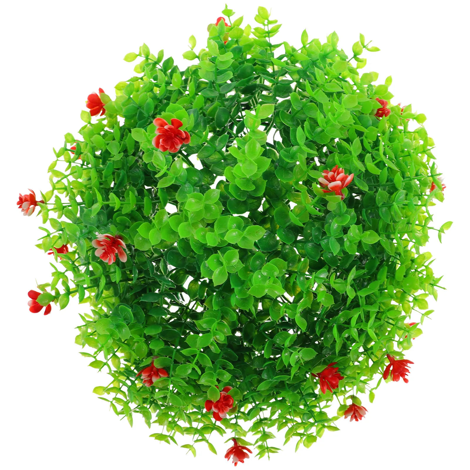 

Simulated Eucalyptus Plant Ball 30cm Green Red Flowers Artificial Topiary Decorative Balls Home Garden Party Supplies