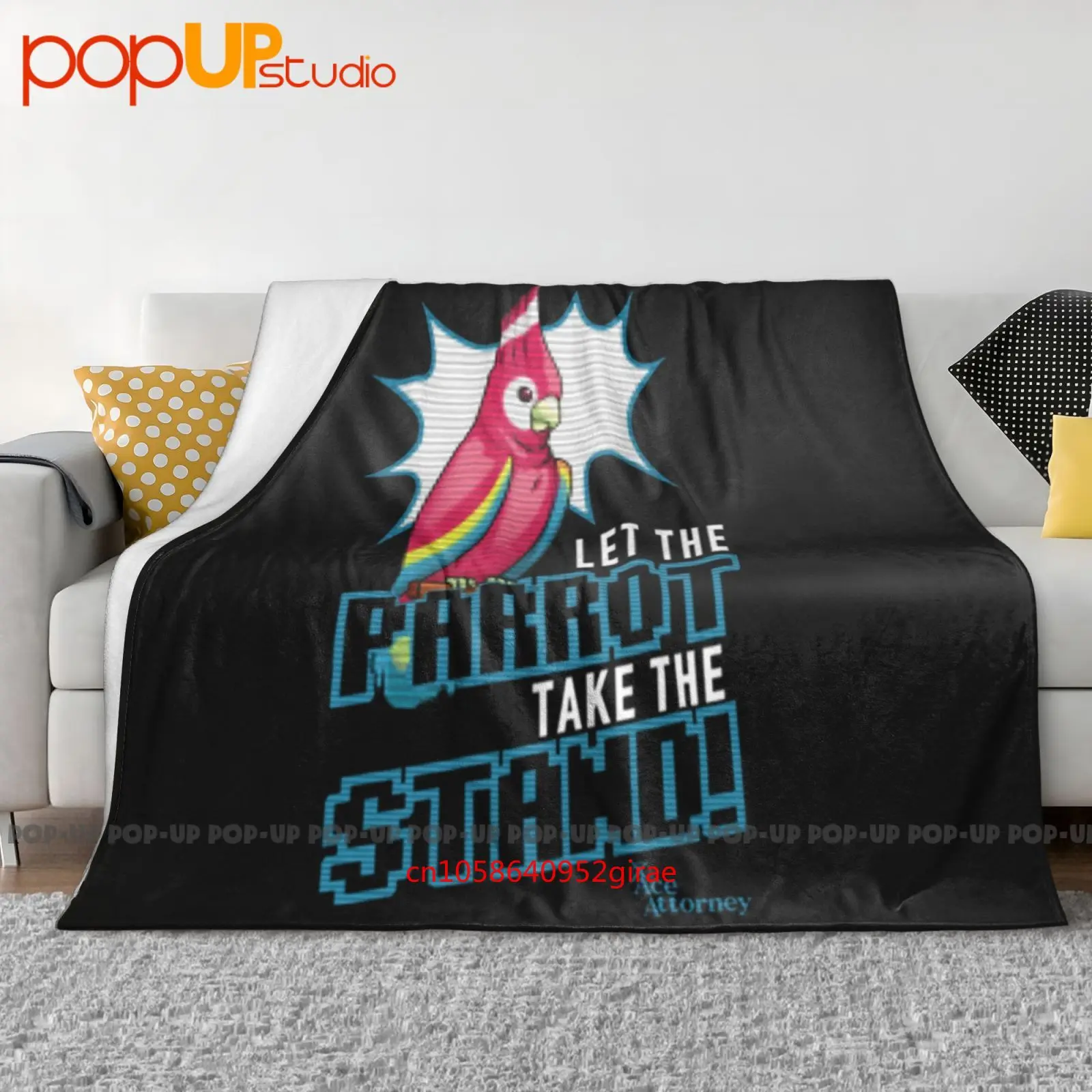 

Ультра-мягкое одеяло Ace Attorney Parrot, зимнее одеяло для дивана, чехлы для кровати