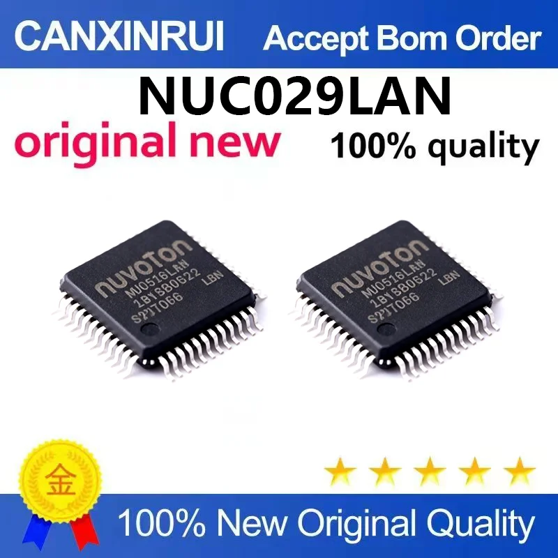 (5pcs-100pcs)New original patch NUC029LAN LQFP-48 32-bit microcontroller chip NUC029LAN